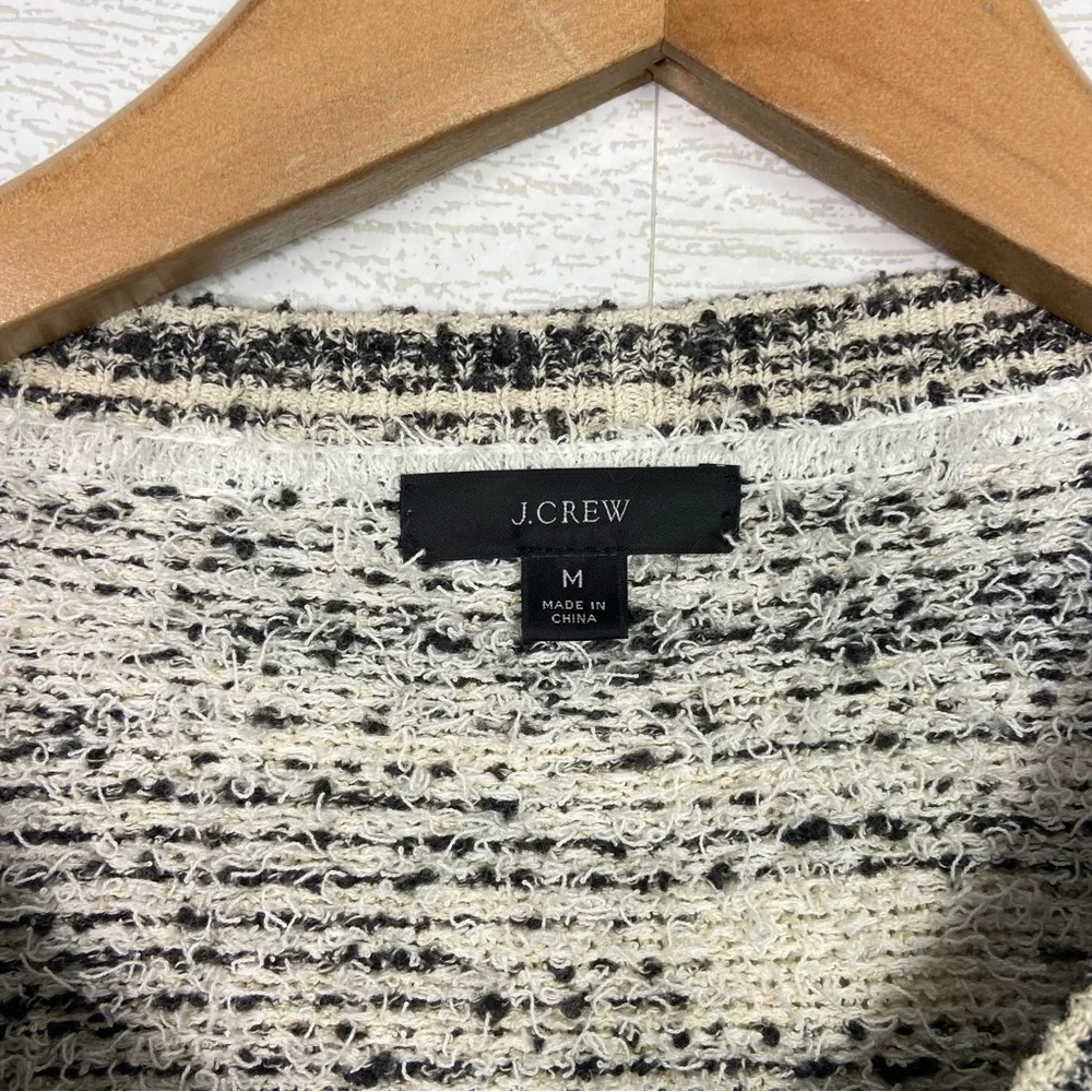 JCrew Space Dyed Textured Cardigan Sweater Medium